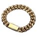 Hip Hop Spring Buckle Stainless Encrypted Cuban Chain Titanium Steel Jewelry High-end Men's Bracelet_ipsvogv.com