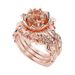 Sanjie New Winter Three Piece Set Women's Ring Rose Inlaid Zircon Jewelry_ipsvogv.com