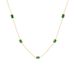 Instagram Style Square Emerald Zircon Necklace, Light Luxury And Niche, High-end Titanium Steel Lock Chain Necklace_ipsvogv.com