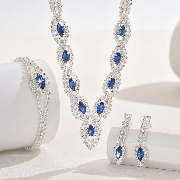 Women’s Jewelry Set Fashion Claw Chain Series Loose Diamond Zircon Earrings Necklace Set Female Bride Evening Dress High End Luxury Full Diamond_ipsvogv.com