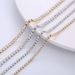 AML Women's Hip Hop Stainless Steel 3mm 4mm White Diamond Tennis Necklace_ipsvogv.com