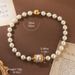 Vintage Heavy Duty Pearl Necklace Summer Contrast Color Natural Stone Necklace Light Luxury Camellia Medieval Elegant High End Clavicle Necklace_ipsvogv.com