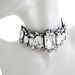 New Geometric Necklace Ladies Party Personality Square Necklace Water Drop Rhinestone Necklace_ipsvogv.com