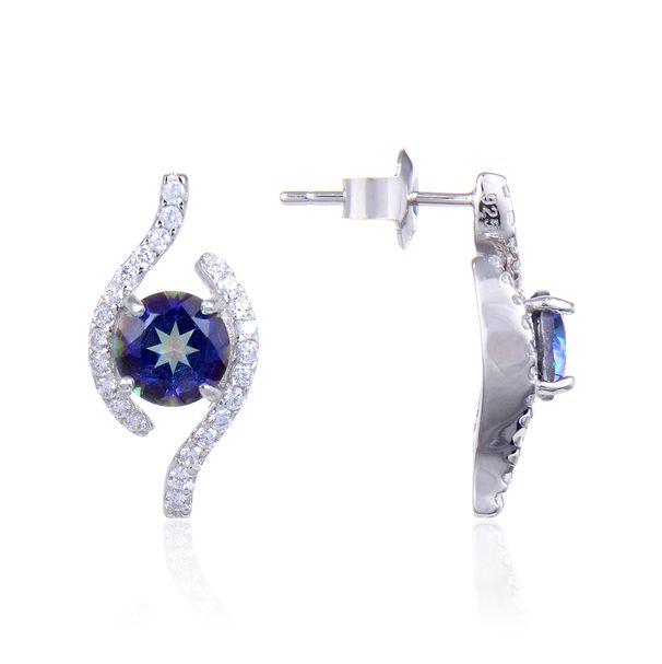 Soft Natural Topaz Earrings New Garnet S925 Sterling Silver Inlaid Colored Gemstone Earrings Female Vibrato_ipsvogv.com