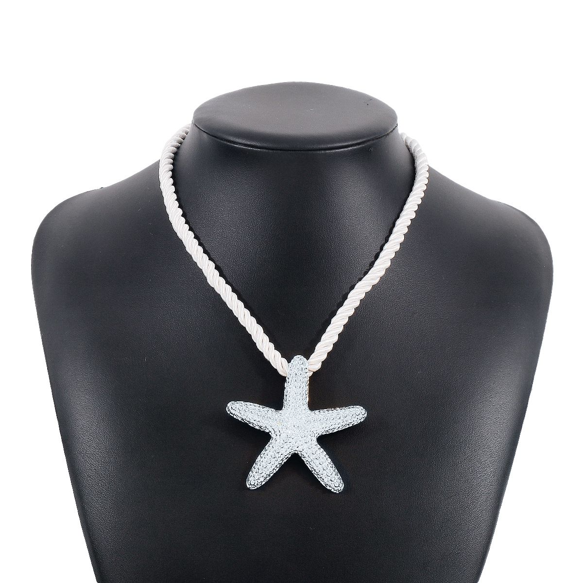 N11328 Personalized starfish pendant necklace earrings ZA metallic beach style niche fashion collarbone chain_ipsvogv.com