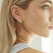 Brass With Real Gold Plating, Hot Selling Across Europe And America, Simple And Stylish Zircon Inlaid Ladies' Earrings And Hoop Three Piece Set_ipsvogv.com