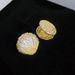 Cao Shi's Light Luxury Baroque Flower Shell Earrings Are Fashionable, Medieval, Vintage, High-end Earrings, And Dinner_ipsvogv.com