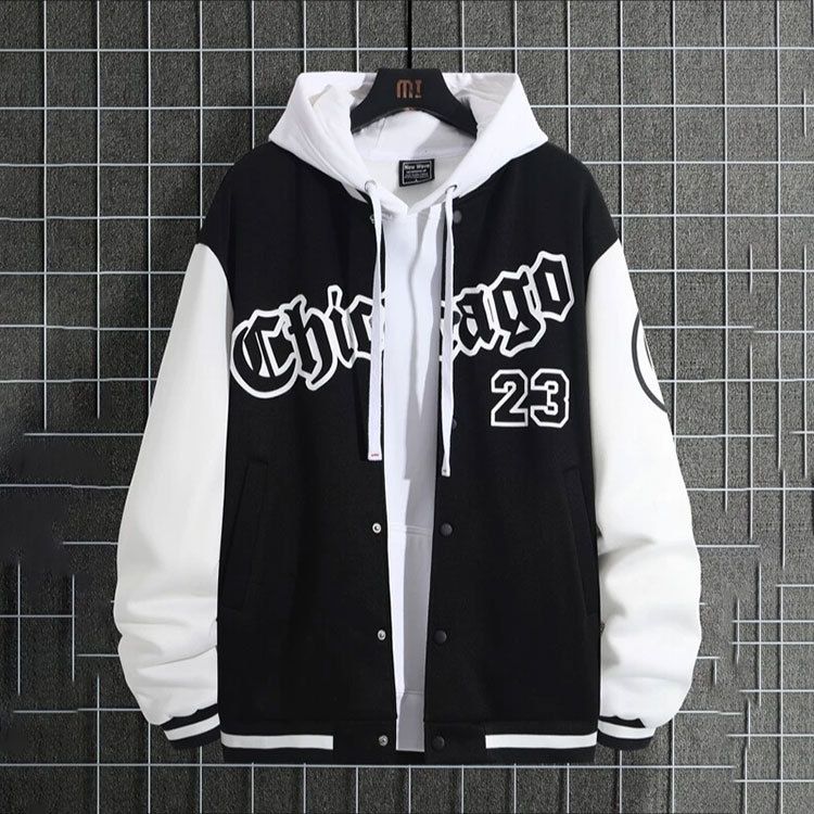 Men's Clothing Spring and Autumn fashion brand American high street Pu Shuai Youth Men's Baseball jacket men's loose casual jacket men_ipsvogv.com