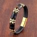 Stainless Steel Cord Jewelry Fashion Woven Leather Bracelet Men's New Tiger Eye Stone Accessories_ipsvogv.com