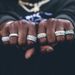 Micro Inlaid Three Row Full Zircon Ring Trendy Hip Hop Men's Round Ring_ipsvogv.com