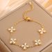 Women's Jewelry Fashion Zircon Lucky Clover Bracelet Light Luxury High End Sense No Fading Four Leaf Clover Bracelet High Version Hand Jewelry_ipsvogv.com