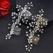 Bridal Headdress Double Hair Comb Rhinestone Pearl Decoration Hair Accessories Side Decoration Insert Comb_ipsvogv.com