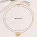 2024 Autumn New Women's Love Necklace with Personalized Luxury and Matte Heart Shaped Design, Clavicle Chain, Versatile_ipsvogv.com