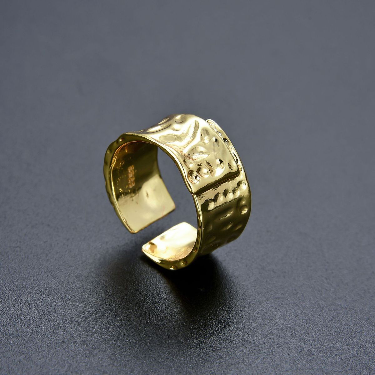 Women’s Jewelry Set Fashion Version Of The Geometric Open Ring Ins Wrinkled Wide Ring Female Niche Design Simple Adjustable Ring_ipsvogv.com