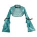 Women's Clothing Short slim dress coat Women's long sleeved small cape waistcoat Spring and autumn casual velvet small outerwear top_ipsvogv.com