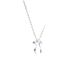 Silver Ribbon Bow Pendant Necklace Light Luxury Niche Design Sense Clavicle Women High-end Neck Chain Accessory_ipsvogv.com