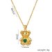 Cute Little Bear Pendant With Women's Collarbone Chain Design Sense, Unique Accessories, Trendy Necklace_ipsvogv.com