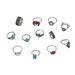 Wings Red Crescent Turquoise Joint Bohemian Style 12 Piece Set Ring_ipsvogv.com