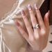 New Sweet, Simple, Exquisite Girl's Heart Purple Butterfly Open Female Ins Niche Design High End Ring_ipsvogv.com