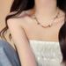Sweetheart Candy Colorful Crystal Zircon Necklace Color-Block Inlaid Diamond Rainbow Choker High-End Clavicle Chain_ipsvogv.com