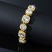 Fashion New Product Full Diamond Rock Sugar Chain Bracelet Hip Hop Men's and Women's Trendy Brand Rap Street Dance Hand_ipsvogv.com