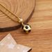 Football Engraved Necklace, Personalized And Trendy Collarbone Chain Design, Stainless Steel Pendant As A Gift For Dad_ipsvogv.com