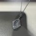 New Style~Natural High Ice Jadeite Pendant Necklace With Agate Oval Inlay, Long Chinese Style Alice Collarbone Chain_ipsvogv.com