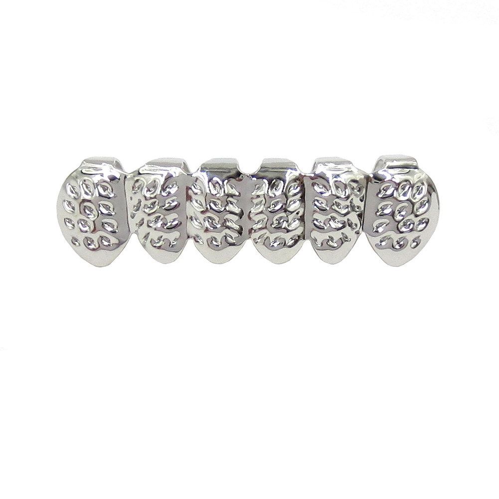 Hot Selling Hip Hop Braces Gold Plated Carved Pattern Gold Braces Halloween Teeth Grill Props_ipsvogv.com