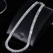 Light luxury high end zircon necklace simple and fashionable neck chain high end temperament short clavicle chain personality fashionable jewelry_ipsvogv.com