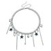 Blue Rhinestone Star Fringed Babes Wind Necklace Female Niche High Sense Neck Chain Collarbone Chain_ipsvogv.com