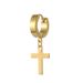 high quality cross titanium steel ear clips fashionable ear bone clips punk ear studs stainless steel trendy earrings_ipsvogv.com