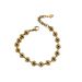Fashion Simple Vacuum Plating Titanium Steel Hollow Bead Bracelet INS Style Light Accessories_ipsvogv.com