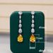 Cao Shi's Korean Edition New Pear Water Drop Shaped Zircon Long Tassel Fashion Women's Earrings_ipsvogv.com