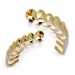Gold Hip Hop Vampire Hammered Teeth Fang Grillz Dental Mouth Grills Braces Tooth Cap Rapper Jewelry for Cosplay Party_ipsvogv.com