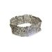 Fashionable Women's With Personalized Inlay Of Rhinestones And Elastic Wide Bracelet_ipsvogv.com