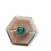 Sanjie 2024 New Internet Celebrity Instagram Style Women's Diamond Alloy Inlaid Green Ring Jewelry_ipsvogv.com
