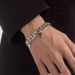 Cuban Men Titanium Steel Cross Bracelet Women Trendy Cool Hip Hop Minimalist Style Niche Design Couple Jewelry_ipsvogv.com