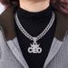 Personalized fashion niche design hip hop Cuban crown CEO pendant necklace unisex_ipsvogv.com