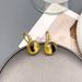 Korean Fashion Commuter Earhook Geometric Inlaid Crystal Glass Personalized Charm with Niche Design Simple Earrings_ipsvogv.com