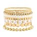 Bohemian Style Women's Multi Layer Beaded Bracelet Set Personalized Copper Beads Pearl Design Niche Stacking Bracelet_ipsvogv.com
