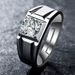 Jewelry Men's Wedding Diamond Inlaid Domineering Four Claw Couple Ring, Korean Version_ipsvogv.com