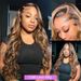 100% Human Hair Wigs 30 Inch Colored Highlight Human Hair Wigs Brazilian Body Wave Lace Front Wigs For Women 13x4 Hd Transparent Loose Wave_ipsvogv.com