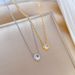 Full Body 【 Titanium Steel 】 Cold And Indifferent Zircon Minimalist Wind Furnace Genuine Gold Necklace Female Ins Mesh 【 】_ipsvogv.com