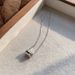 S Pure Silver Small Waist For Women, Laser Sparkling CNC Honeycomb Personalized Simple Snake Bone Necklace_ipsvogv.com