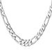 Figaro Chain 3:1 Flat Men's Necklace Jewelry_ipsvogv.com