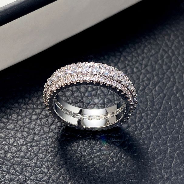 Cao Shi Ring Exaggerates Luxury Unisex Ring with Copper Plated Platinum and Zircon Inlaid Jewelry_ipsvogv.com