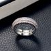 Cao Shi Ring Exaggerates Luxury Unisex Ring with Copper Plated Platinum and Zircon Inlaid Jewelry_ipsvogv.com