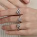 Full Inlaid With Brilliant Moissanite Couple Ring Female S925 Silver Shining Moissanite Engagement Ring Light Luxury_ipsvogv.com