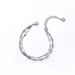 Simple And Versatile Double Layer Stacked Titanium Steel Bracelet For Women In Summer, Light Luxury, Ins, Men's Trendy Hip Hop Personality Jewelry_ipsvogv.com