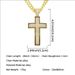Hip hop men's domineering full diamond cross pendant Cuban chain necklace trendy personality street dance accessories_ipsvogv.com